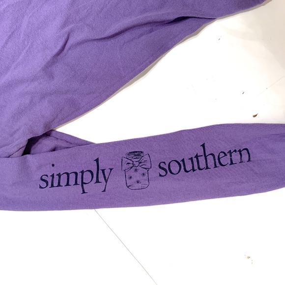 Simply Southern Purple Long Sleeve Tee - Picture 3 of 8